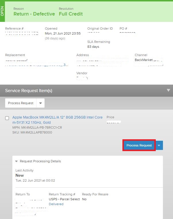 Processing Service Requests – Quipt